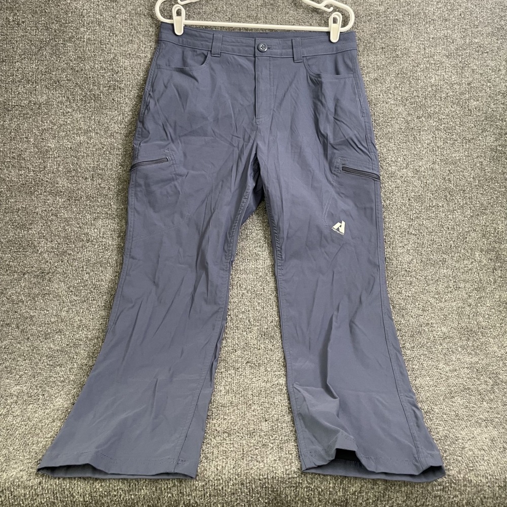 Eddie Bauer First Ascent Guide Pro Pants Womens P12 Petite Gray Hiking Outdoor